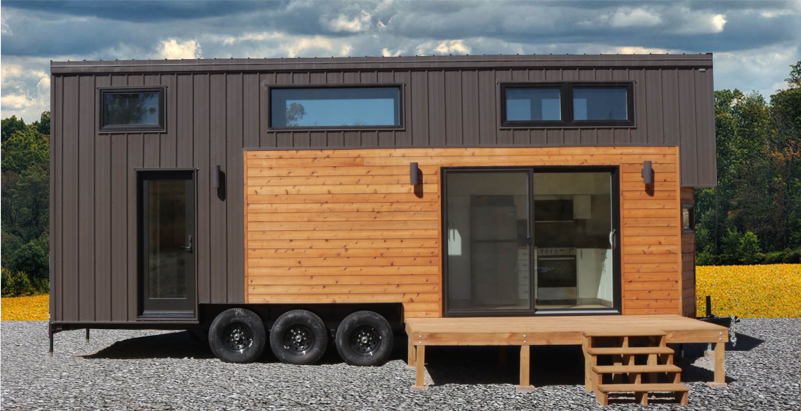 Modern Quartz tiny home with sleek design and premium materials
